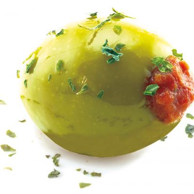 Large Green Olives Stuffed with Sun Dried Tomatoes