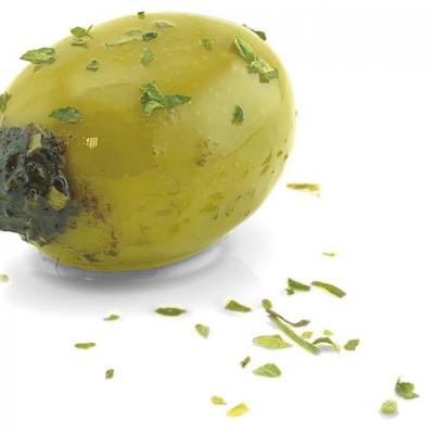 Large Green Olives Stuffed with Black Olive Paste 