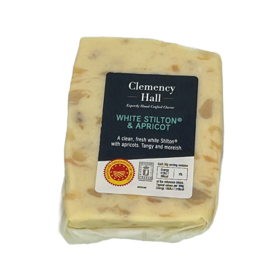 Clemency Hall White Stilton® with Apricots (PDO)