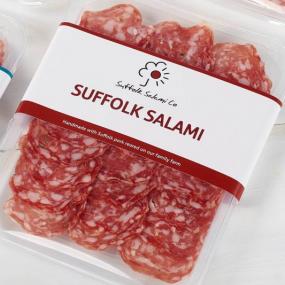Sliced suffolk salami